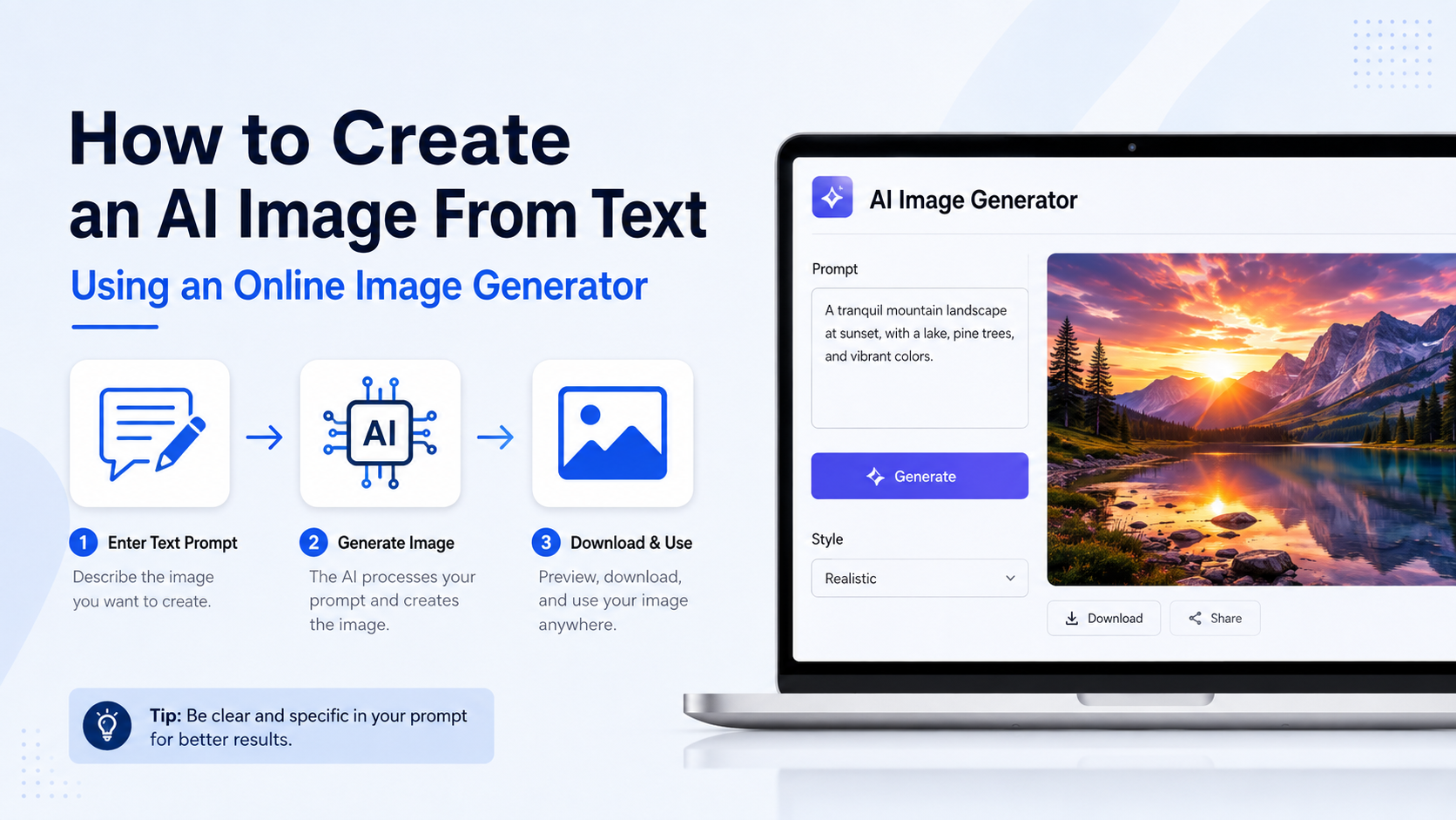 How to Create an AI Image From Text Using an Online Image Generator