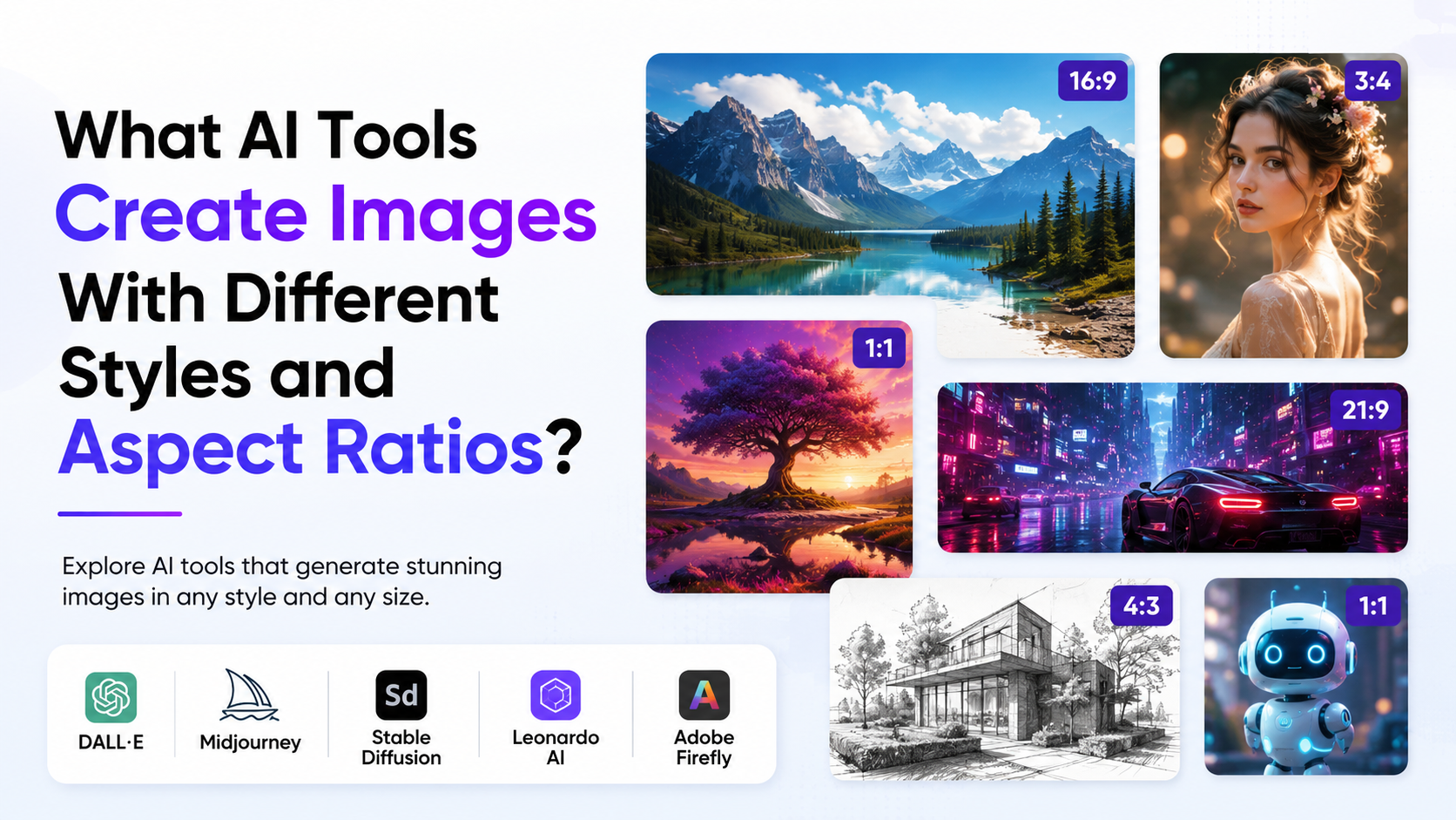 What AI Tools Create Images With Different Styles and Aspect Ratios?